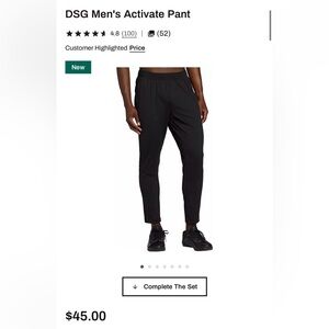 DSG Black Activate Pant